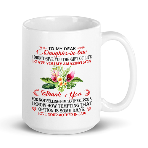 An meine Schwiegertochter Herzliches Geschenk Büro & Zuhause Inspirierender Kaffeebecher - Bild 2 von 6