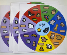 Oriental Trading Co Animals of World Stickers 9 sheets Continents New