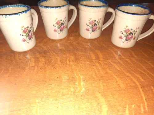 Set of 4 Monroe Salt Works 12-ounce Mugs, Chippendale