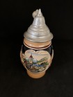 Vintage Original King St Wolfgang Beer Stein Glazed Raised Pottery Stein — photo 1