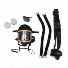 Flow Respirator Full Face Gas Mask Electric Supplied Air Fed Flow System Device