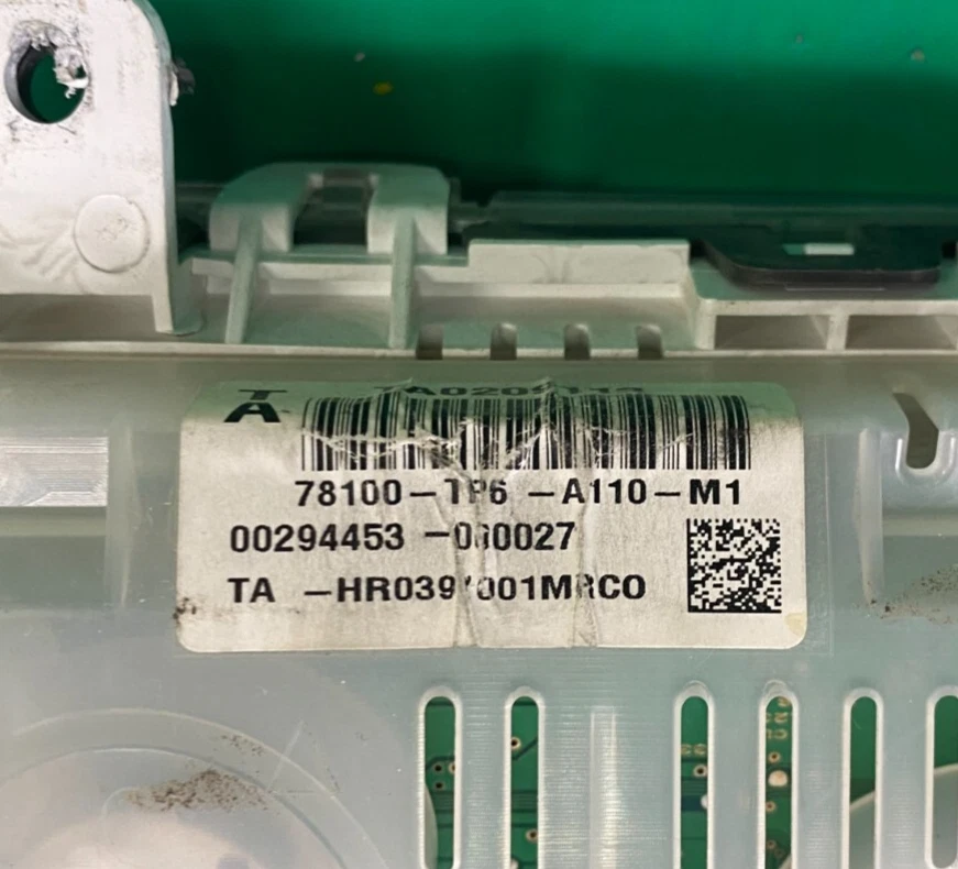 Cuadro velocímetro Honda Accord Crosstour 2010-11 90 k millas 78100-TP6-A110-M1 Foto 2 de 3