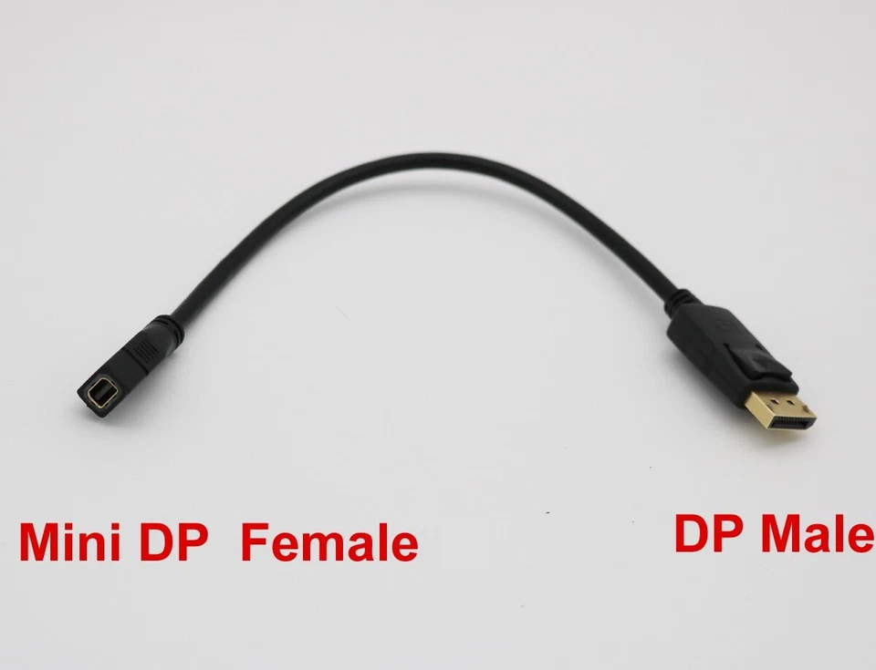 Mini DisplayPort Female To DP Male Adapter Converter Cable For MacBook Pro Air - Image 3 of 4