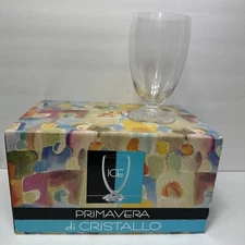 Set of 6 RCR ROYAL CRYSTAL ROCK Primavera di Cristallo ICE Italy 5.75" T