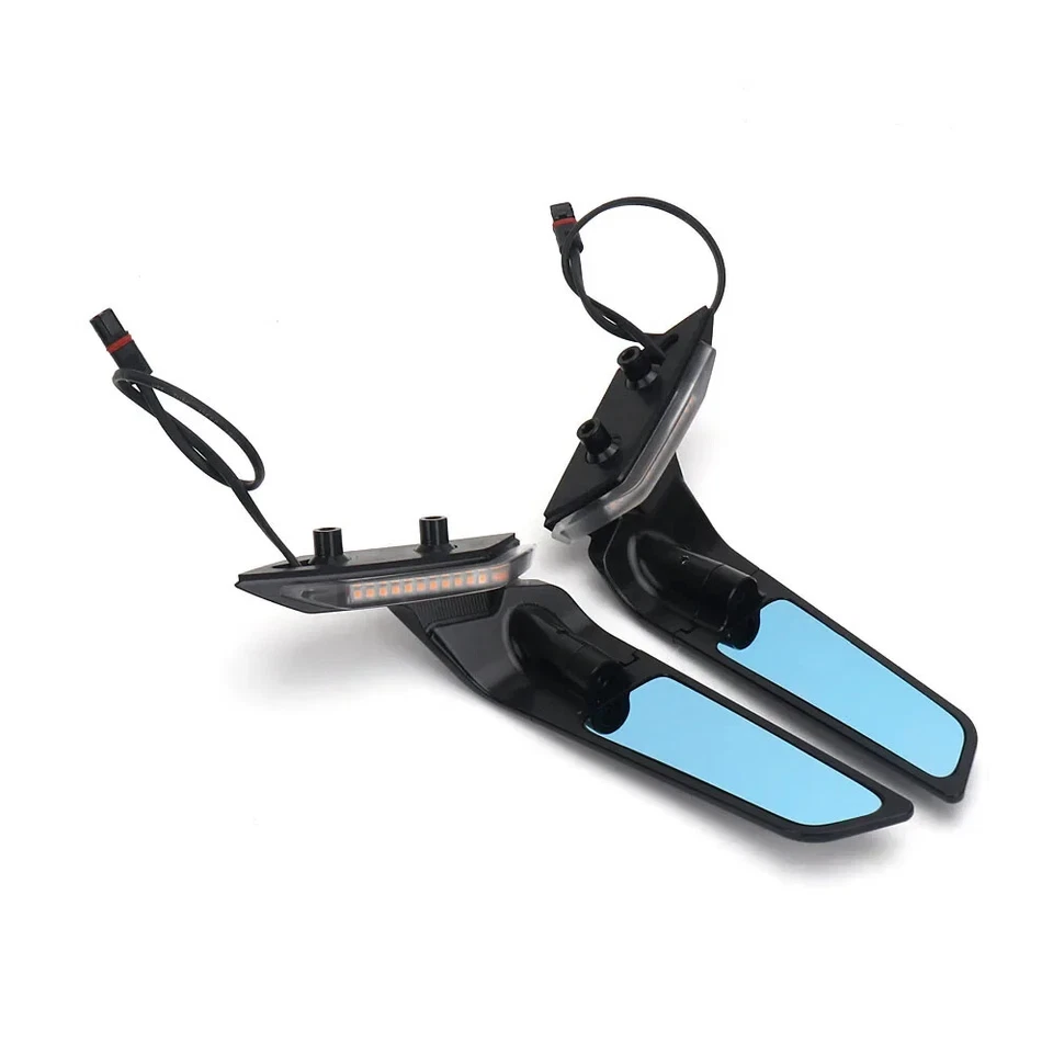 Espejos retrovisores laterales con luz de giro LED para BMW S1000RR M1000RR 2019-2024 Foto 4 de 4