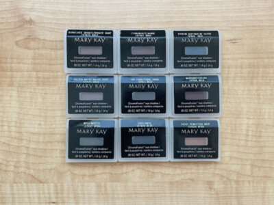 Lot of 9 Mary Kay Chromafusion Eye Shadows, NIB