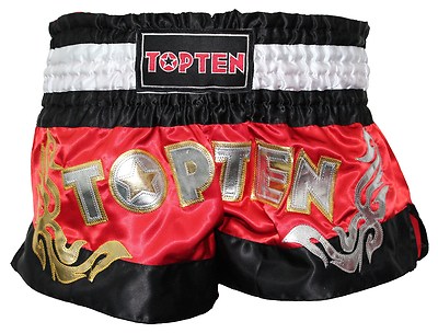 Top Ten- Kickboxing Shorts ''WAKO''. rot. Muay Thai. Kickboxen. MMA. K1.