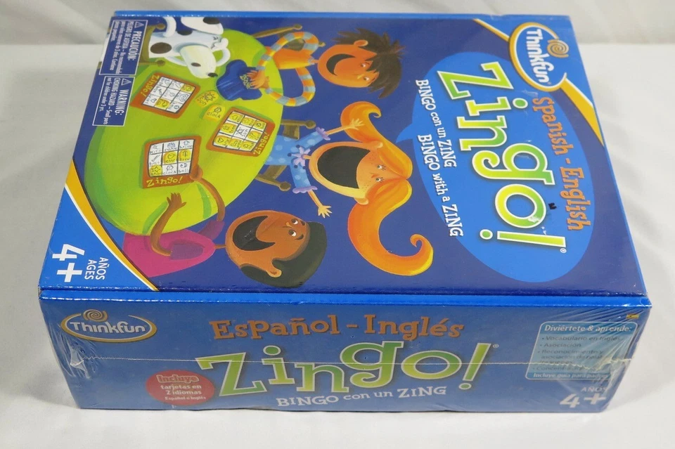 Spanish-English Zingo! by Thinkfun 2010 New/Sealed Bingo game - Image 2 of 4