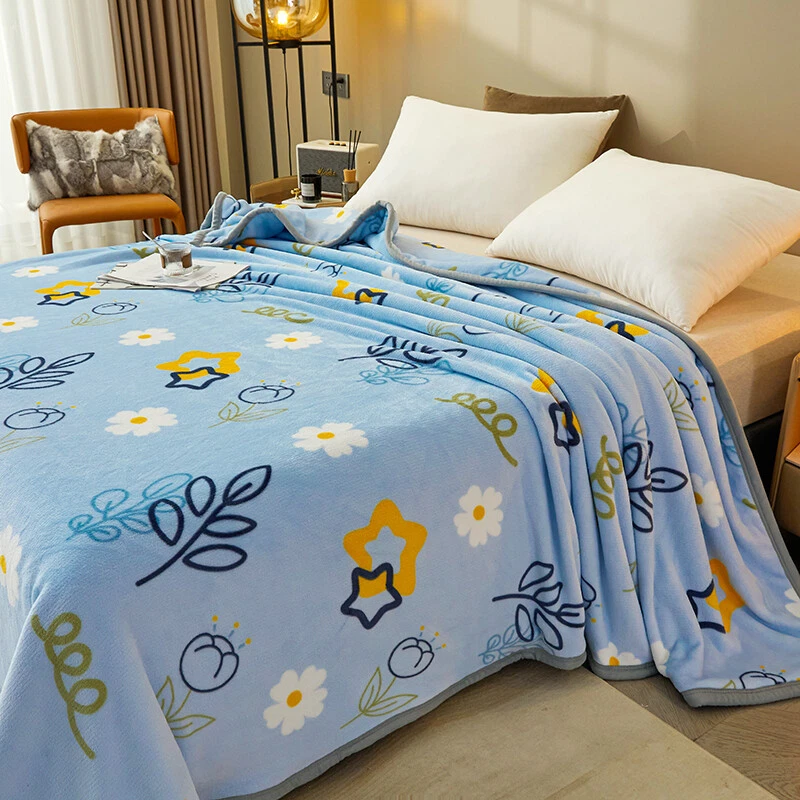 Large Blanket Warm Quilt Bed Cover Flat Sheet Luxury Grade A Warm Blanket Throw - Image 2 of 4