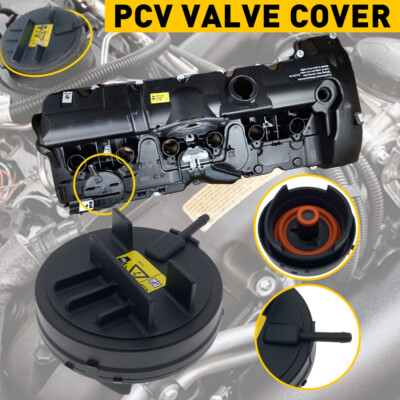 PCV Valve Cover For 06-13 BMW 128i 328i 328xi 528i 528xi X3 X5 Z4 N52 2 ...