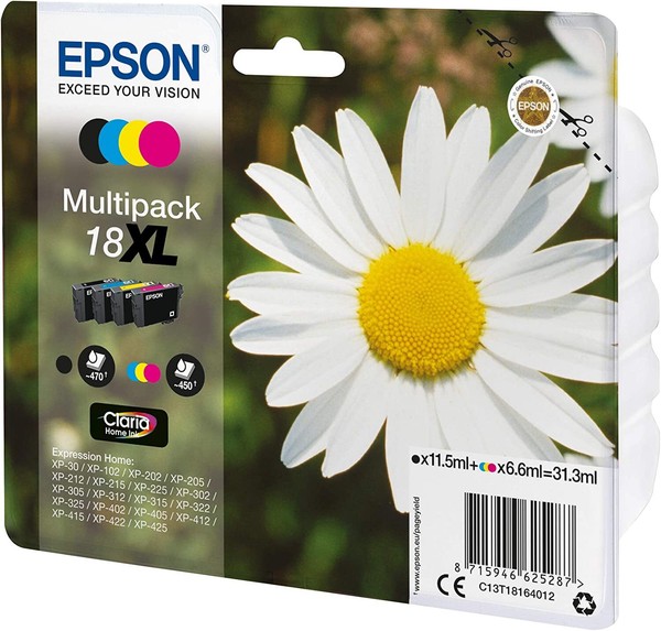 Original Epson 18XL Multipack FüR Expression Home XP-102 XP-202 XP-305 XP-405-image
