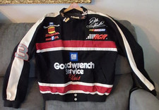 Chase Authentics Dale Earnhardt RCR NASCAR Goodwrench Jacket Black Red L