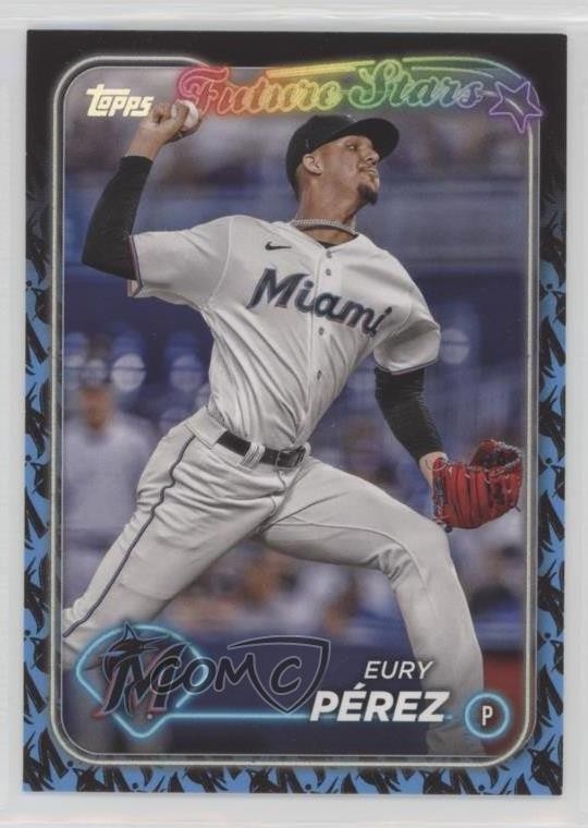 2024 Topps Series 1 Future Stars Team Color Border Eury Perez Pérez #197 1i0o