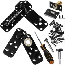 Hidden Pivot Hinge for Secret Door & Murphy Bookcase,570Lbs Load-Bearing,360°...