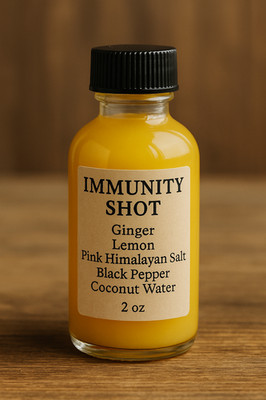 Immunity Shot - Fresh Ginger & Lemon Wellness Boost