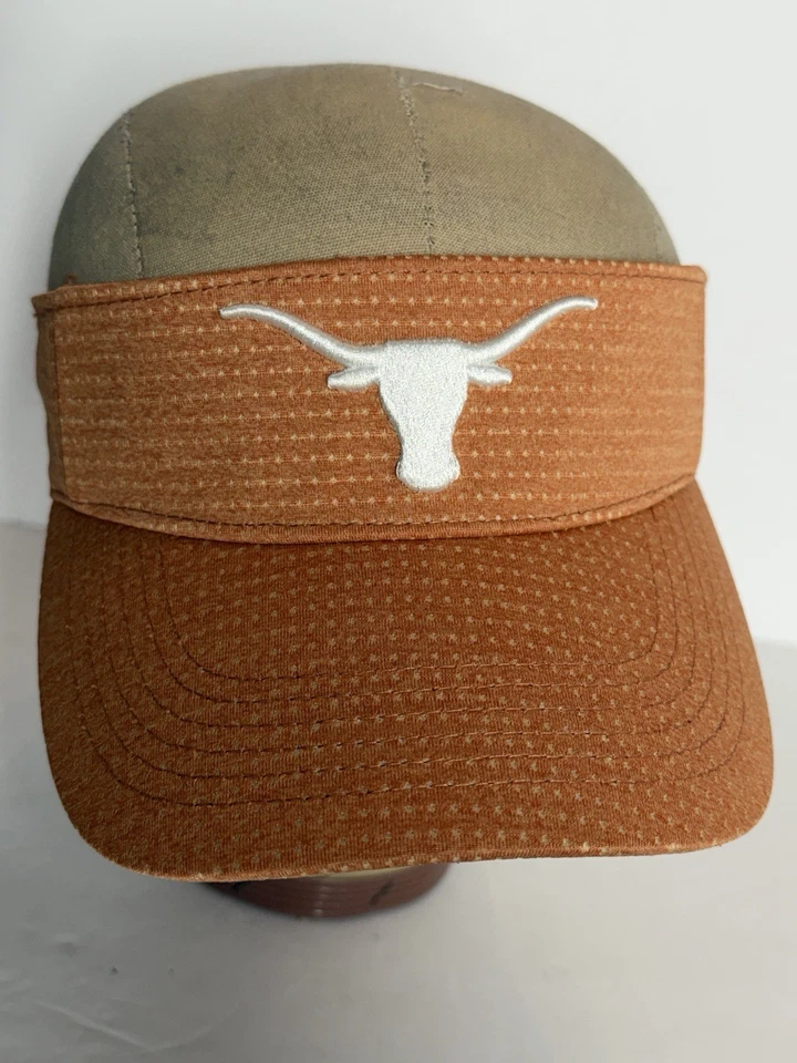 Texas Longhorns Mujer’s Naranja Quemado Visera Ajustable OSFA Golf Tenis Deportes Foto 3 de 4