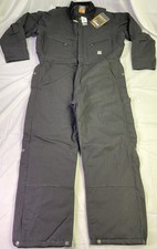 Berne Men's Heritage Twill Insulated Coveralls-Black-Size: L