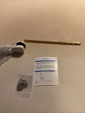 iFealClear Universal Brass Toilet Handle Lever Flush Replacement, Front White M5