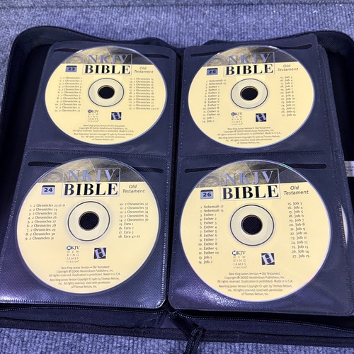 NKJV Bible New & Old Testament 64 CD Set Audiobook In Zippered Case Hendrickson - Picture 8 of 18