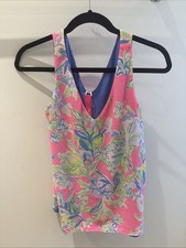 Lilly Pulitzer Tropical Reversible Tank Top S...