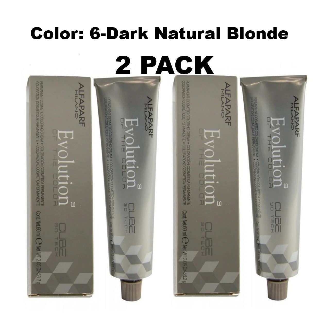 2 PACK Alfaparf Evolution of the Color Permanent 6 Dark Natural Blonde 3890₽