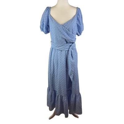 Sachin & Babi Blue Eyelet Maxi Dress Size 10 Puff Sleeve Belted Wedding Feminine | eBay Sachin & Babi Blue Eyelet Maxi Dress Size 10 Puff Sleeve Belted Wedding Feminine | eBay