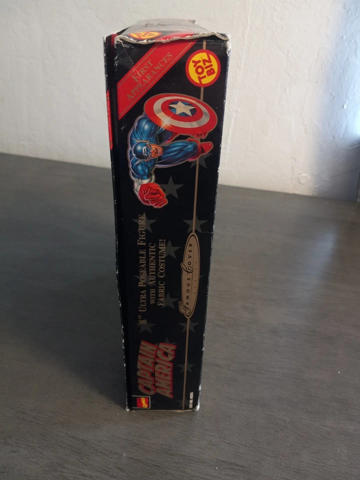 Figura de acción Toy Biz Capitán América 1998 nueva en caja Foto 3 de 4