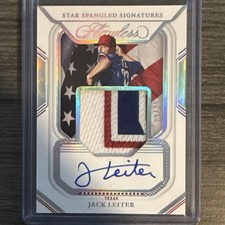 JACK LEITER 2023 Panini Flawless Star Spangled Signatures /25