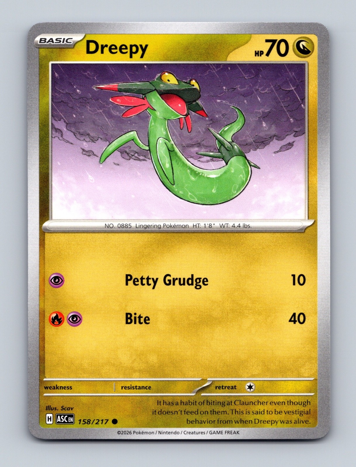 Pokemon TCG - Ascended Heroes - (ASC EN) - Dreepy - 158/217