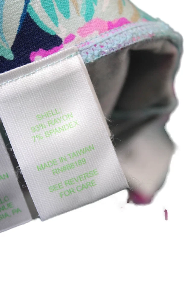 Falda floral de cactus cintura elástica verde marino grande Lilly Pulitzer para mujer Foto 4 de 4