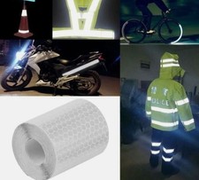 🦺 3M, NASTRO ADESIVO BIANCO RIFRANGENTE RIFLETTENTE CATARIFRANGENTE, 1mt X 50mm