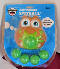 BIGMOUTH HARRY HIPPO SPITBALL BURPIN 'FOAM BALL LAUNCHER  NEW. SKU 70