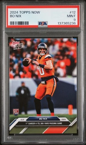 2024 TOPPS NOW #12 BO NIX ROOKIE RC PSA 9