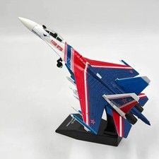1/100 Sukhoi Su-35 Flanker-E Fighter Jet Model Diecast Alloy Military Aircraft S
