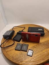 Nikon COOLPIX S80 14.1MP Red With Case Charger 2 Batteries 4gb SD Card