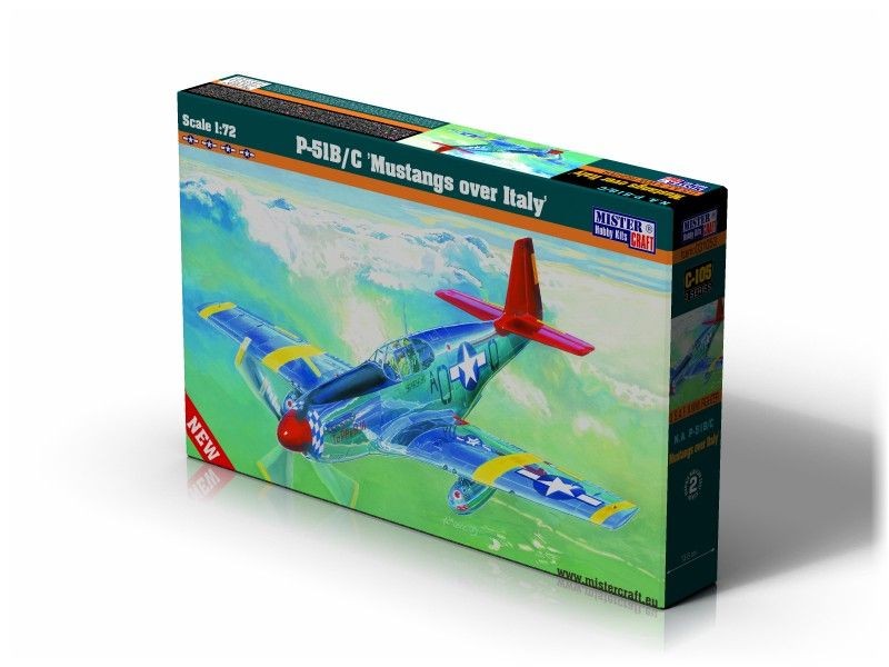 Mistercraft C-105 - 1:72 P-51 B-7 Mustangs Over Italy - New