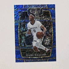 2021-22 Panini Select - Concourse Ziaire Williams #86 Blue Shimmer Prizm (RC)