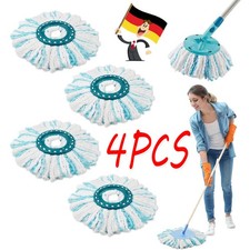 4x Ersatzkopf, Bodenwischer Ersatzbezug f&uuml;r Leifheit Clean Twist Disc Mop Micro