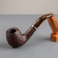 Savinelli Marron Glace Rusticated Half Bent (677) 9mm