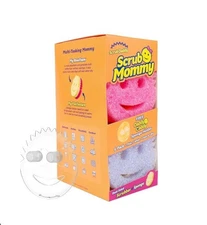 6 Scrub Mommy Kitchen Sponges & Free Daddy Caddy Sponge Holder - Free Ship- NEW