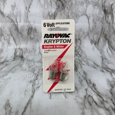 Rayovac Krypton Flashlight Bulbs 2-Pack for 6 Volt Lanterns K13-2