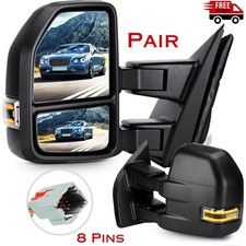 Left Right Towing Mirror for 2015 2016 2017 2018 2019 2020 Ford F150 8Pin Heated