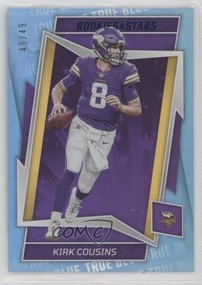 2022 Panini Rookies & Stars True Blue 45/49 Kirk Cousins #64 00ht