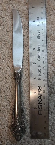 Wallace Grande Baroque Sterling Silver Handled Knife with Stainless Blade
