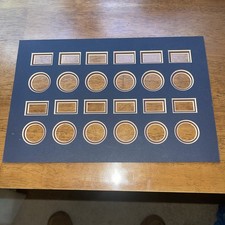 8"X12" Double Mats With Cut-Outs For US Coins And/Or Collectibles