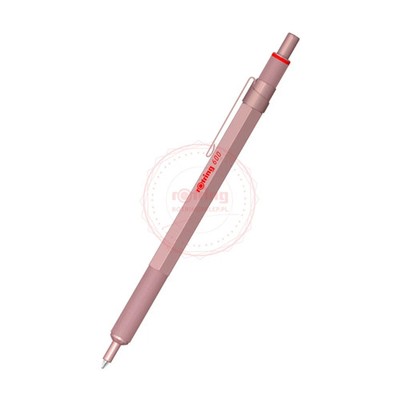 Rotring 600 Rose Gold Ballpoint Pen Hexagonal Pen Knurled New In Box 2183912
