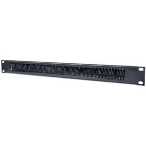 Intellinet 19"" Cable Entry Panel 1U With Brush Insert Black Cable Panel 1U Rack