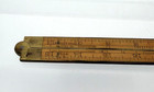 ANTIQUE STANLEY NO 62 BOXWOOD FOLDING RULE 24" FULL BRASS BOUND NEW BRITAIN — photo 7