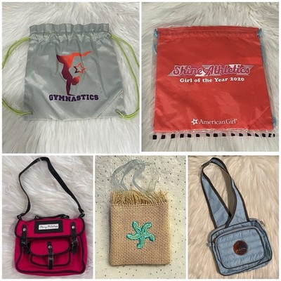 American Girl Doll Accessories Bags Messenger Tote Gym Cinch GOTY Molly Kailey J