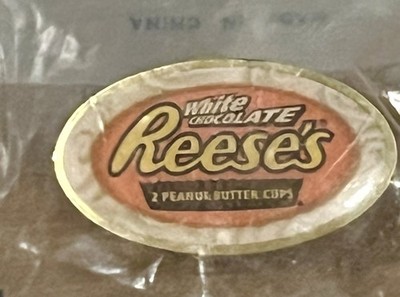 Hershey s Chocolate  Reese s White Chocolate Advertising Lapel Hat Pin New